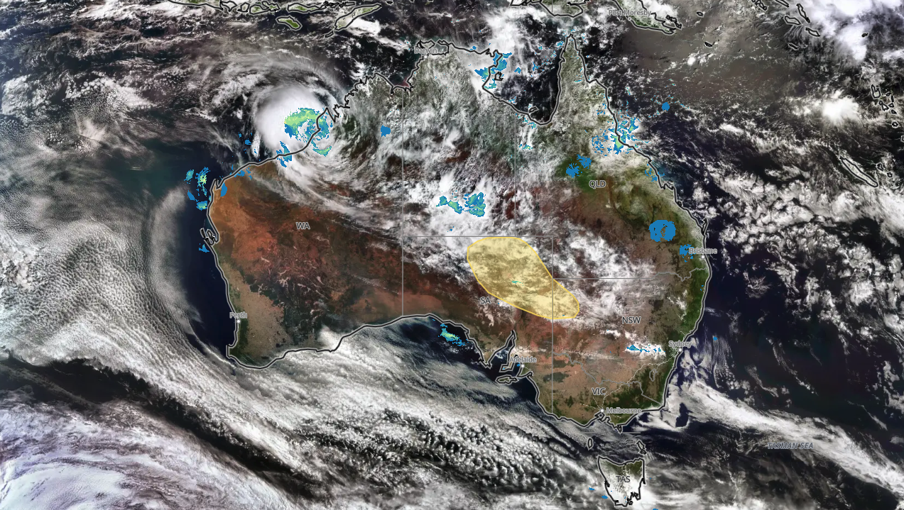 Satellite and radar on Friday morning