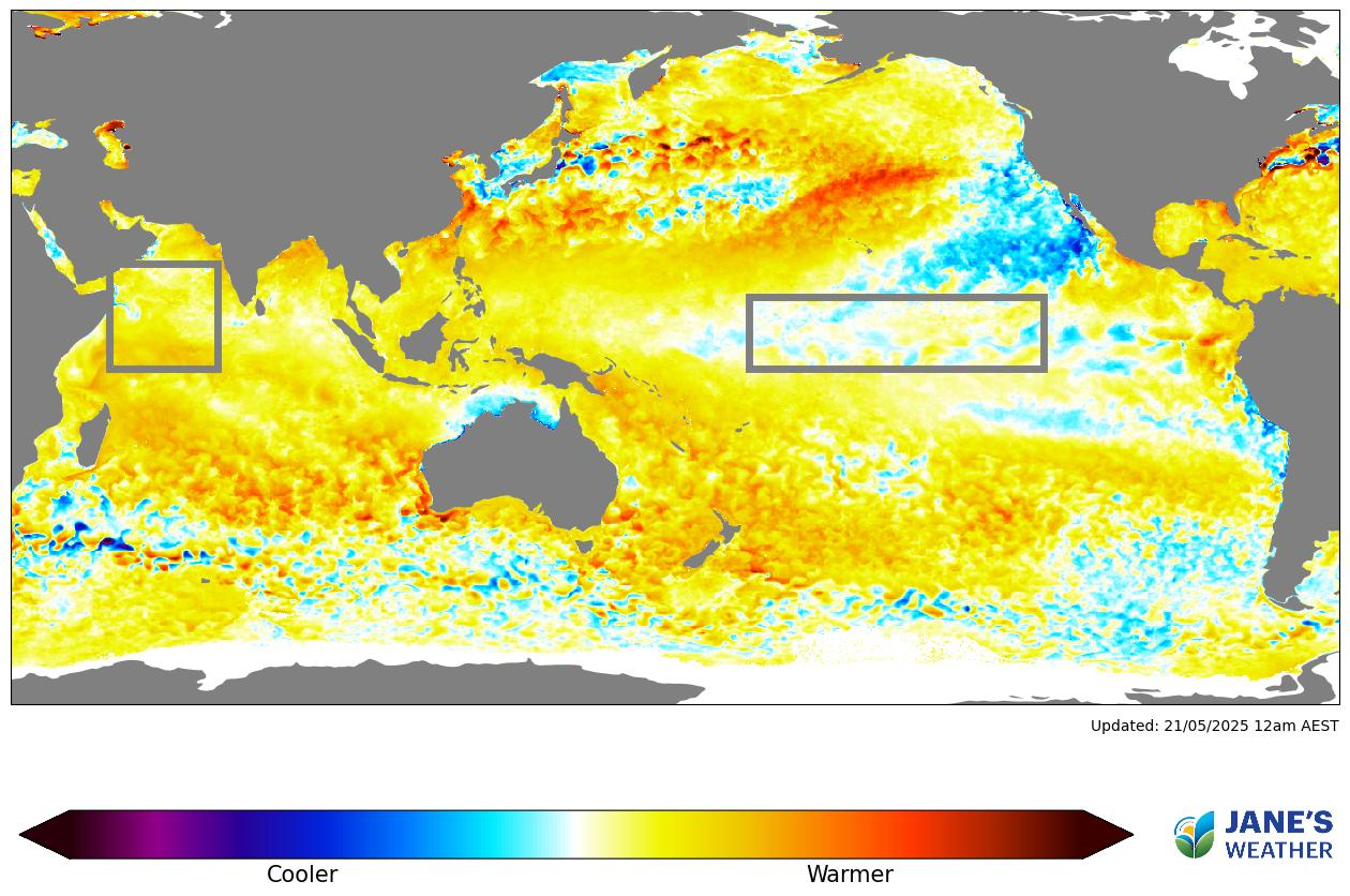 Sea Surface Temperature Anomaly (SSTA)