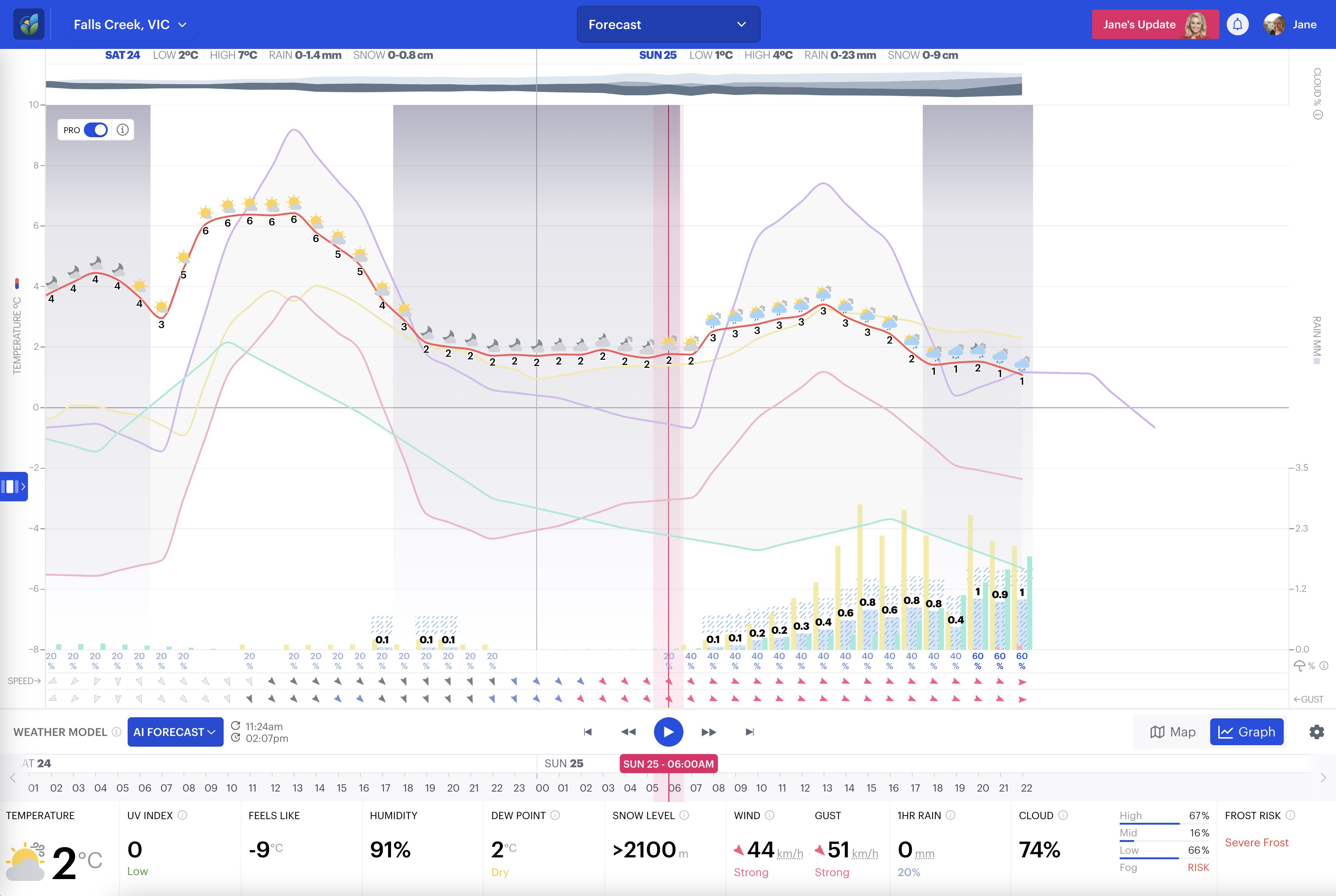 Euro (green) likes precipitation and cold air. Australia (yellow) likes precipitation but no cold air. The other two don't have anything at this stage. 