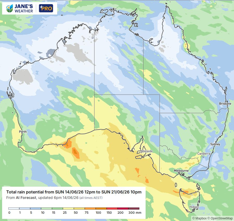 Potential rain for next week