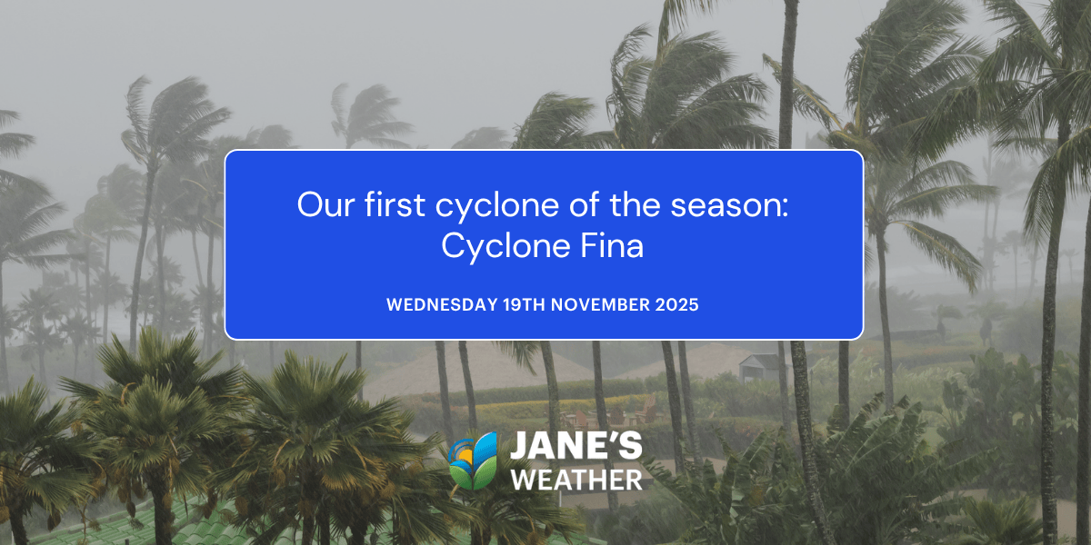 Our first cyclone of the season