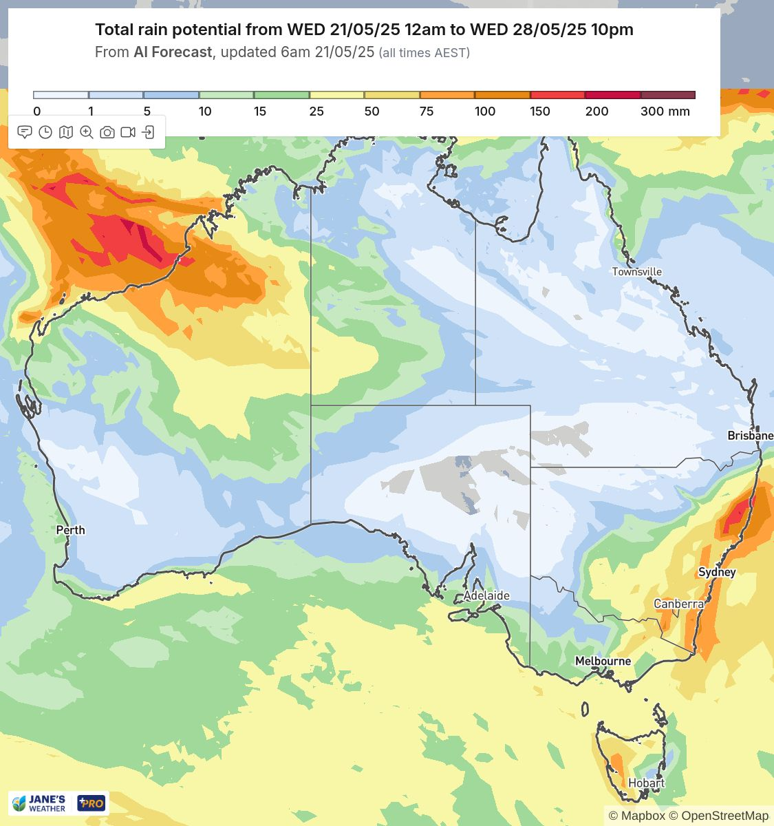Three areas of rain, but will it reach the dry parts of the southeast?