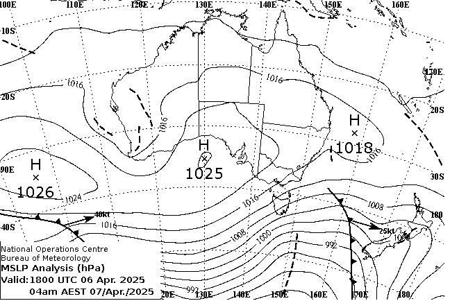 Monday morning weather map
