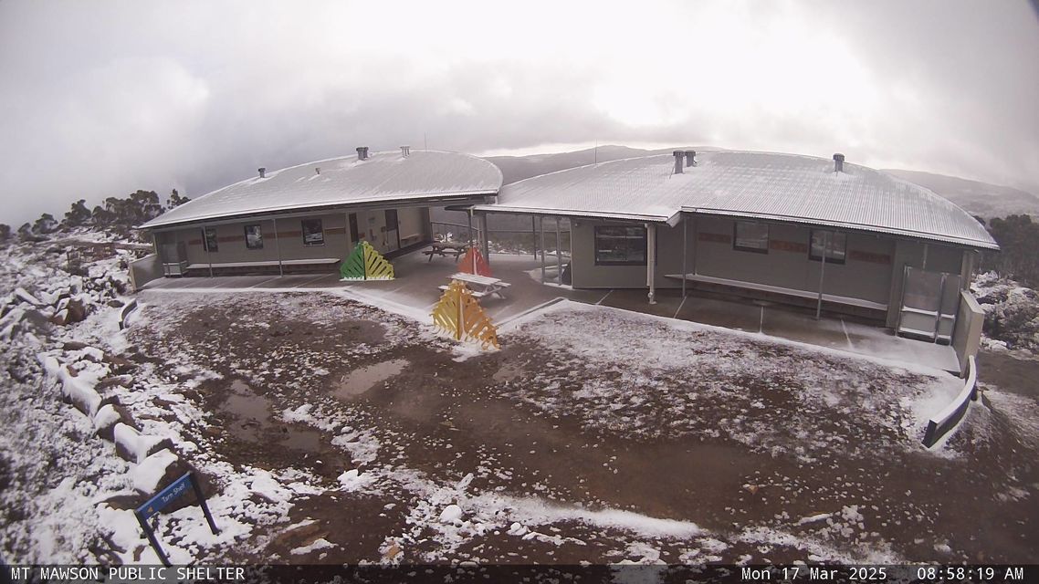 Mt Mawson, TAS on Monday morning