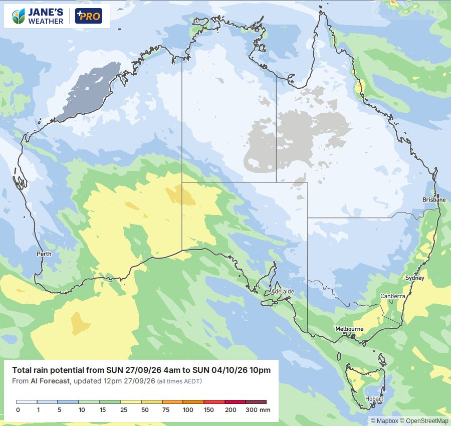 Potential rain for next week