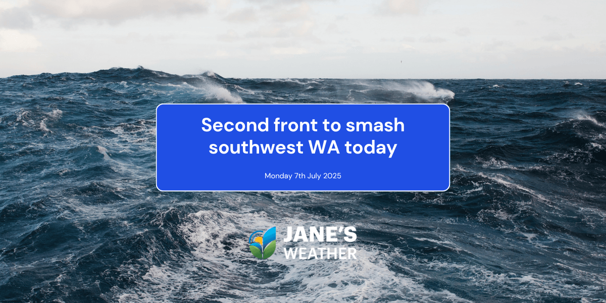 Second front to smash southwest WA today