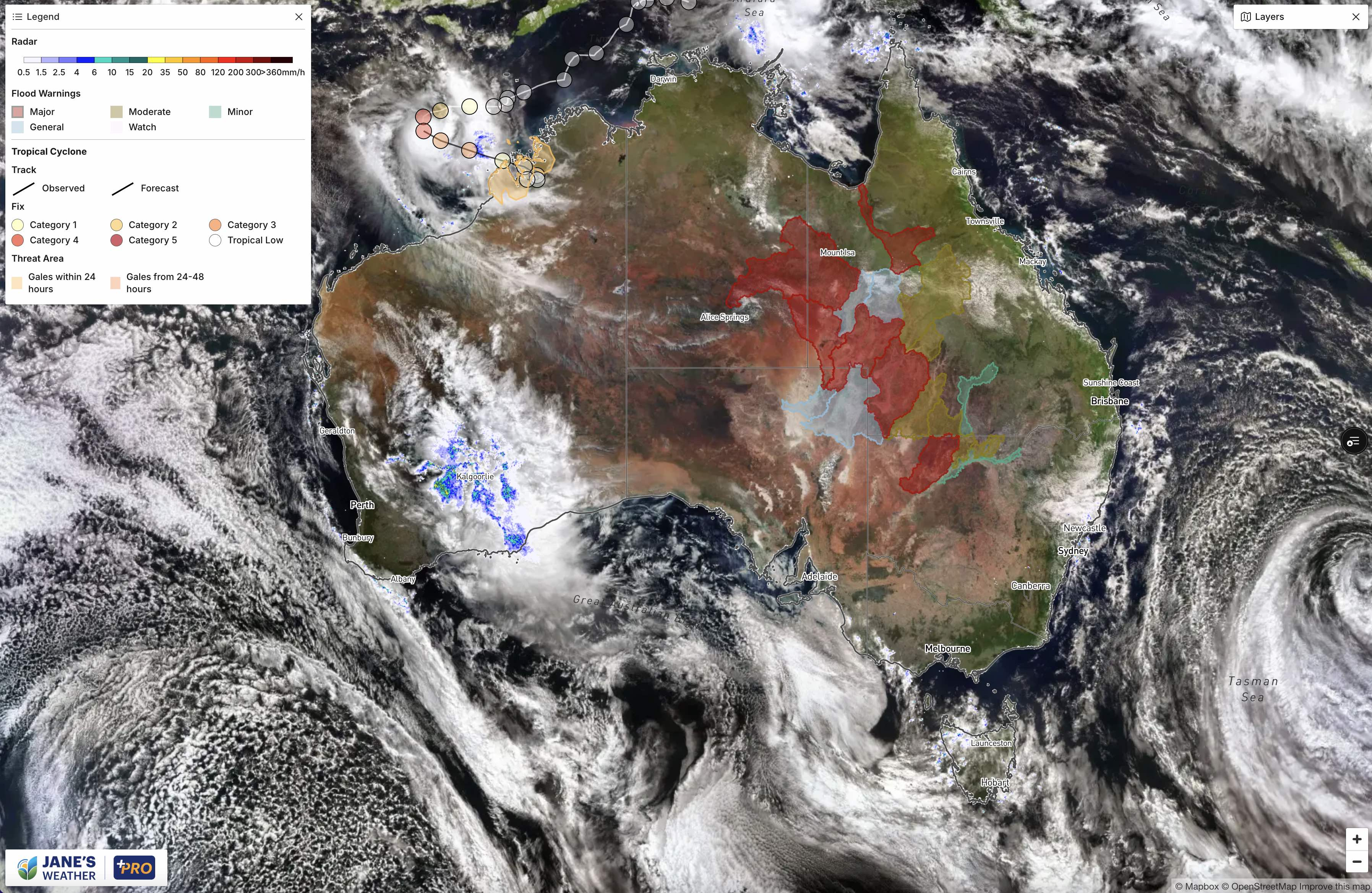 The situation as of Thursday 12pm AEST