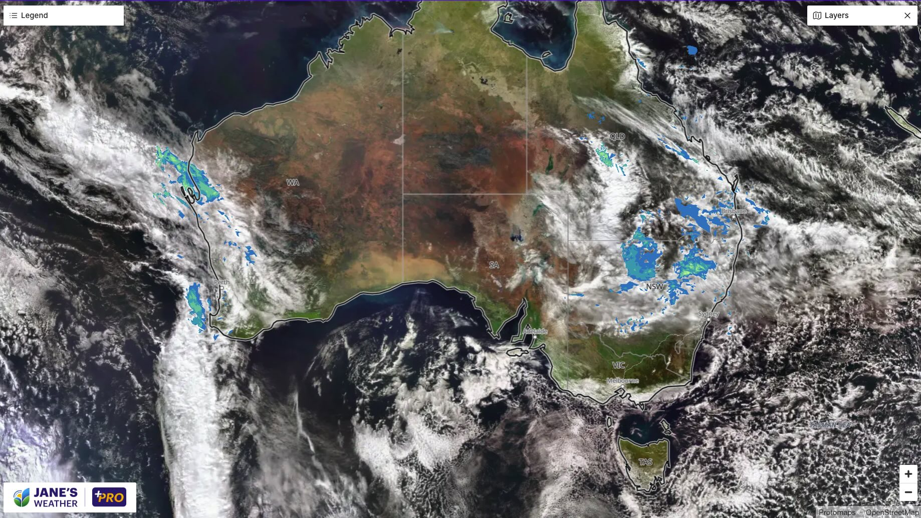 The satellite at lunchtime on Friday