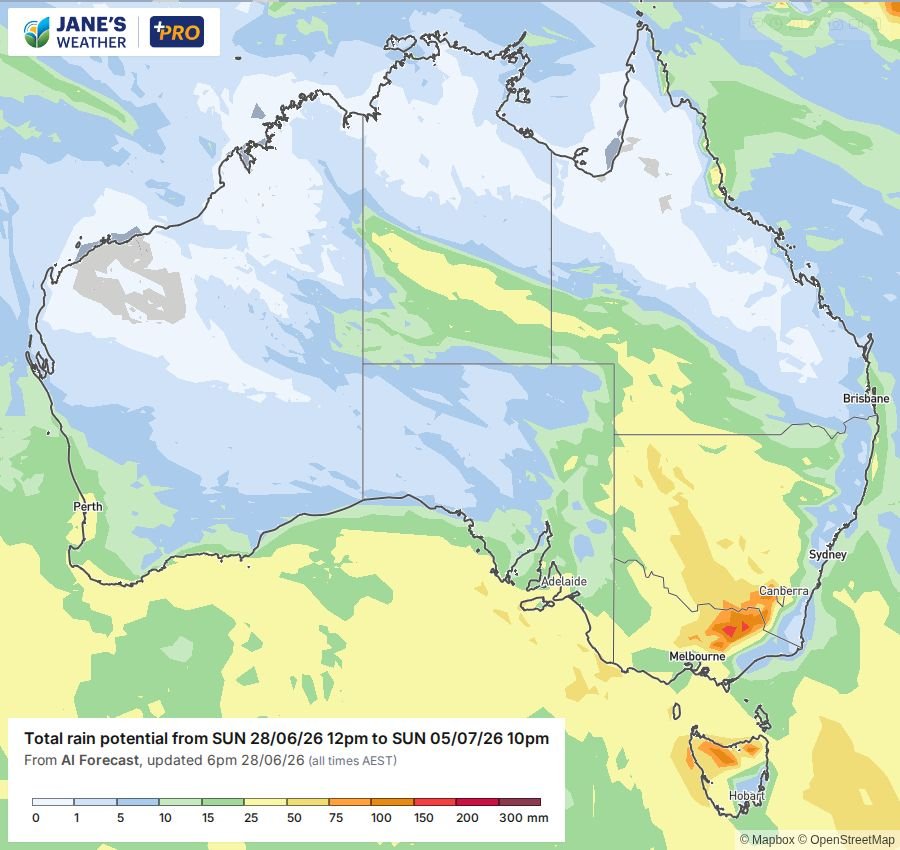 Potential rain for next week
