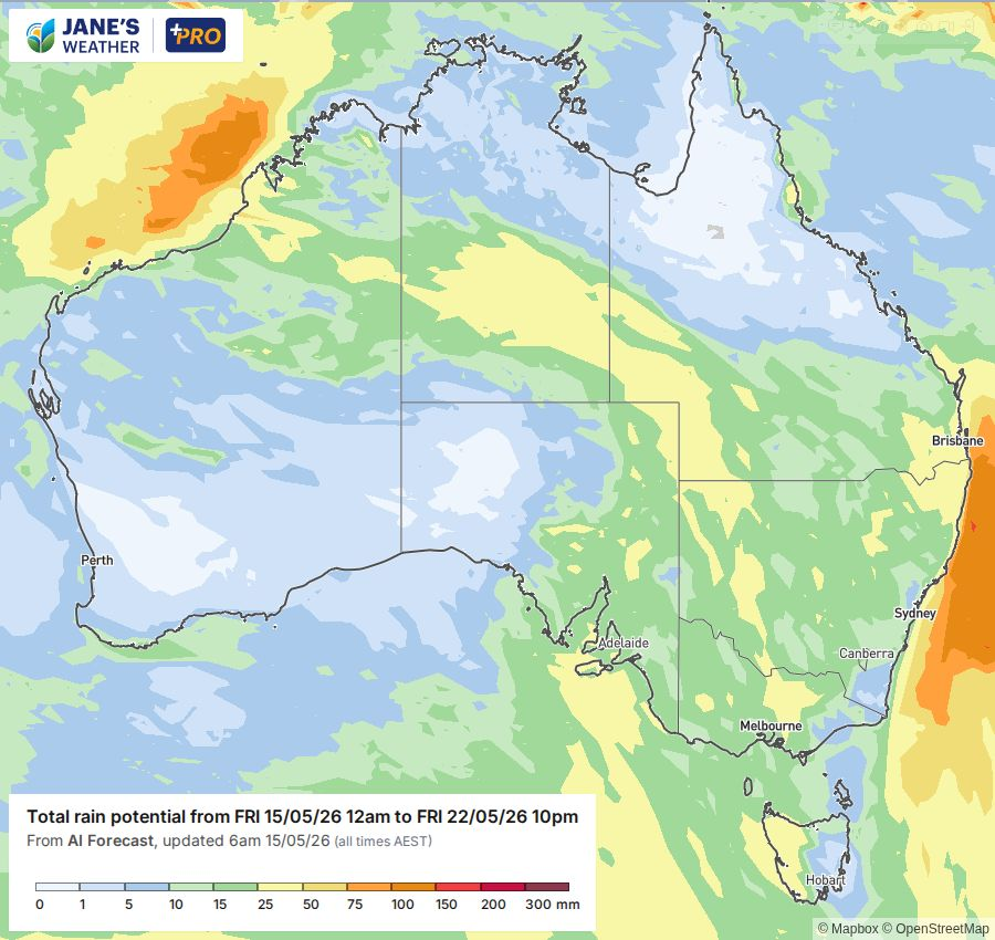 Potential rain for next week