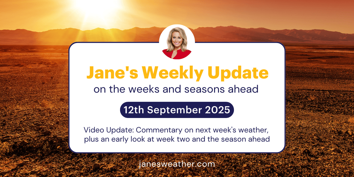 Jane's Weekly Update: 12th September 2025