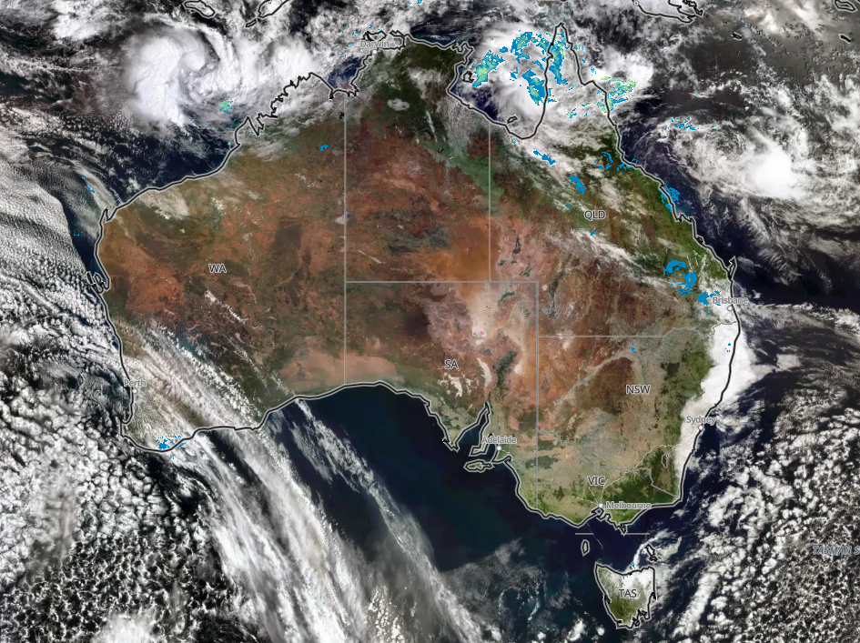 Satellite and radar on Friday morning