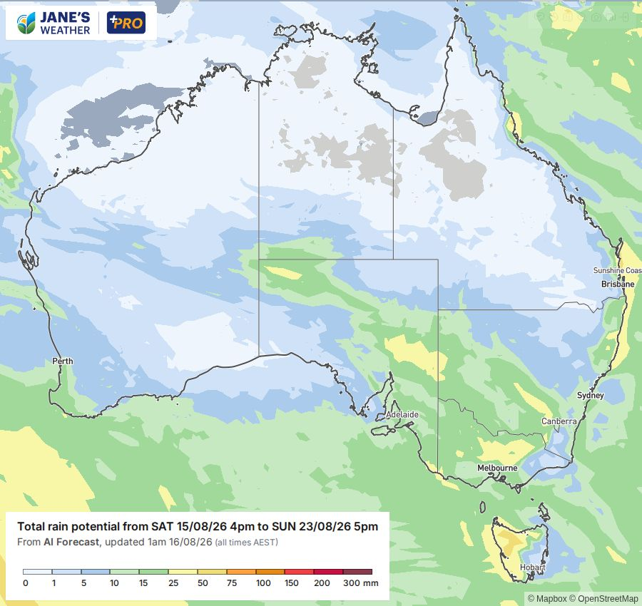 Potential rain for next week