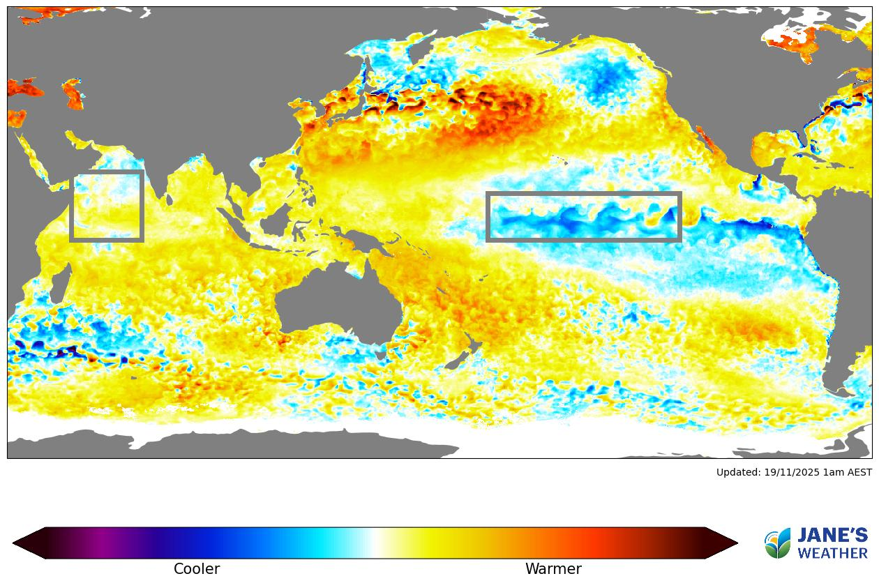 Sea Surface Temperature Anomaly (SSTA)