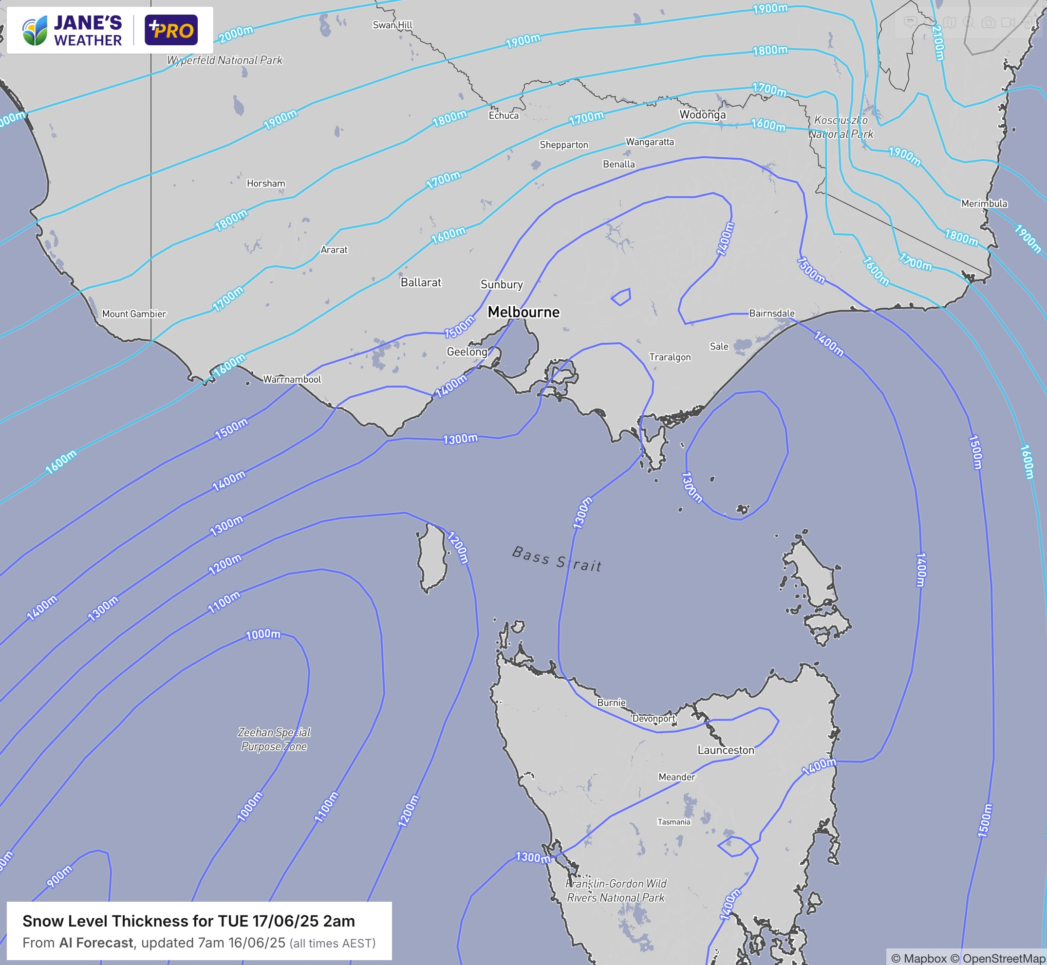 This system comes with cold air, that lets snow fall in alpine areas