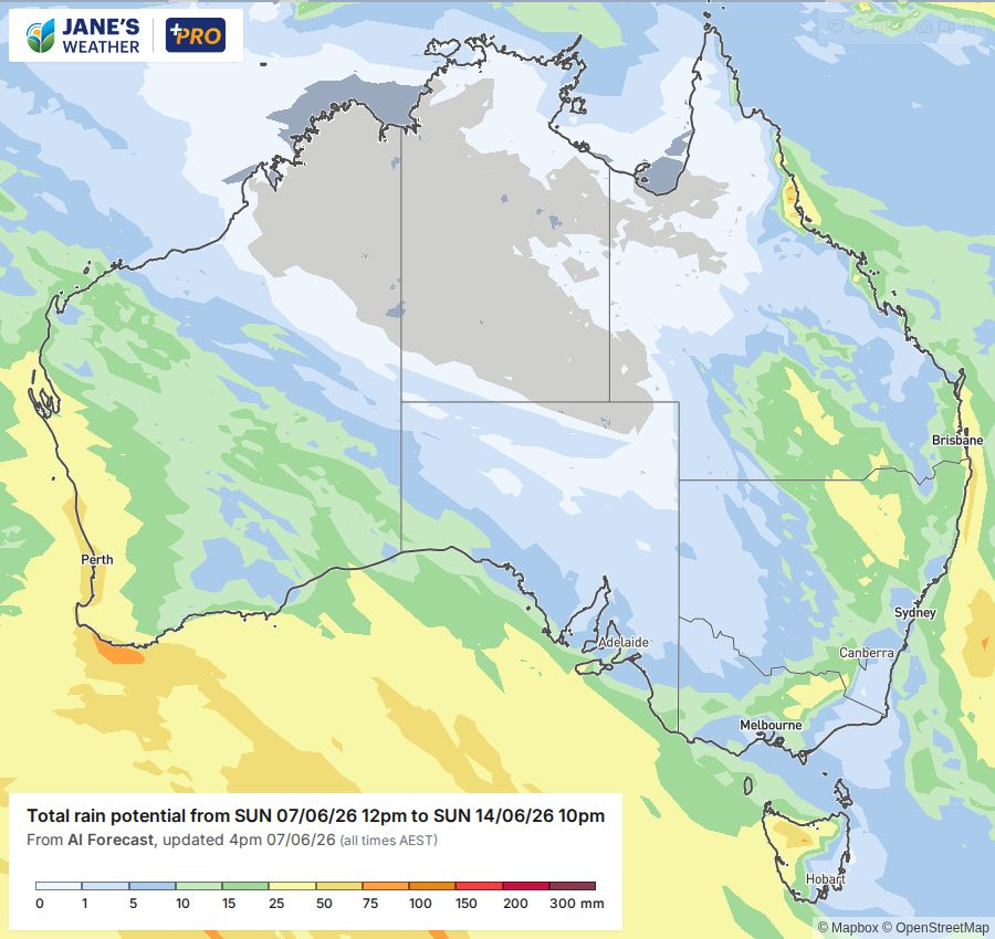 Potential rain for next week