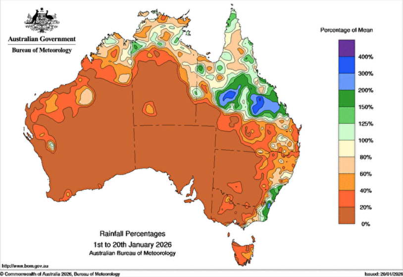 Parts of Queensland recorded significant rain from the remains of Cyclone Koji