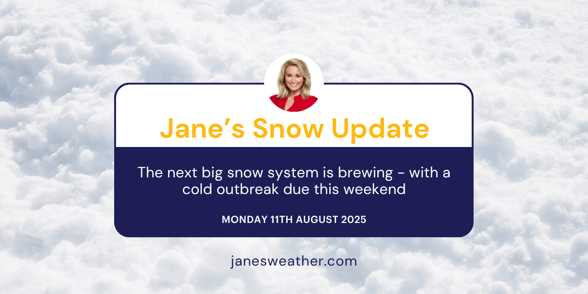 The next big snow system is brewing - with a cold outbreak due this weekend