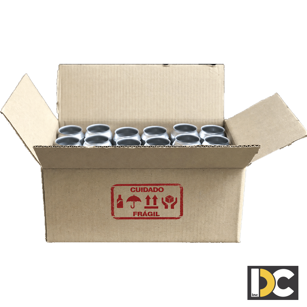 24 latas - CAJA - 110 lbs Carton - REFORZADA - CRAFT - CUIDADO-FRAGIL