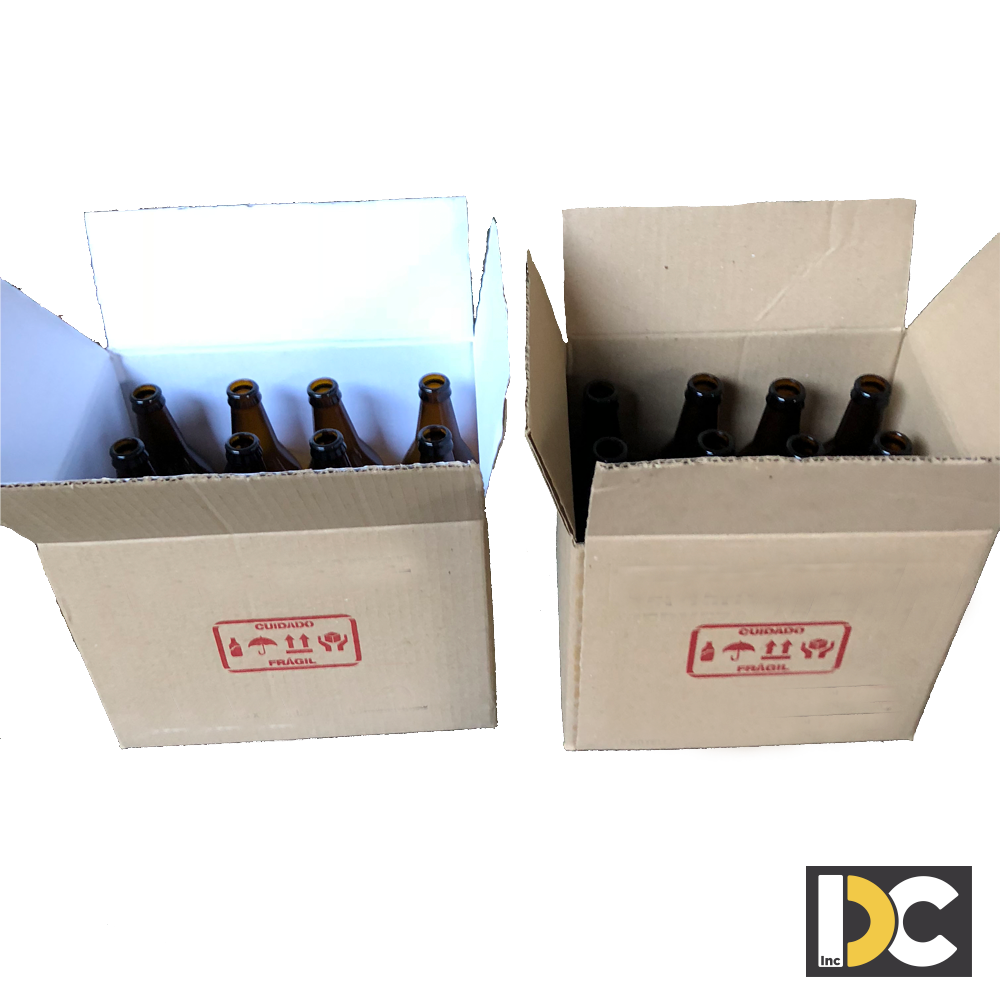 12 botellas 500 ml - CAJA - Carton 70 lbs - CRAFT - CUIDADO-FRAGIL