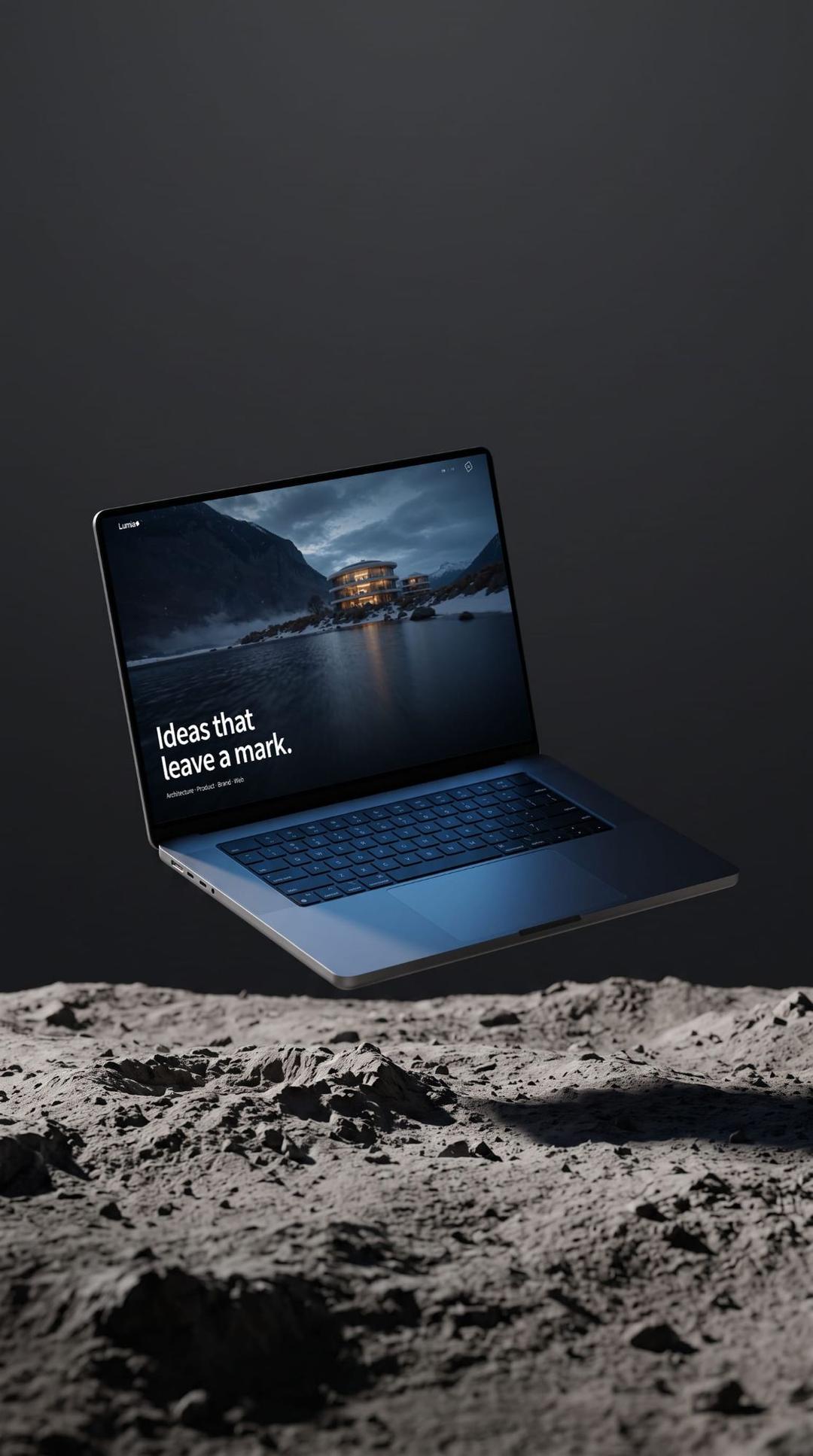 Lumia website displayed on a laptop