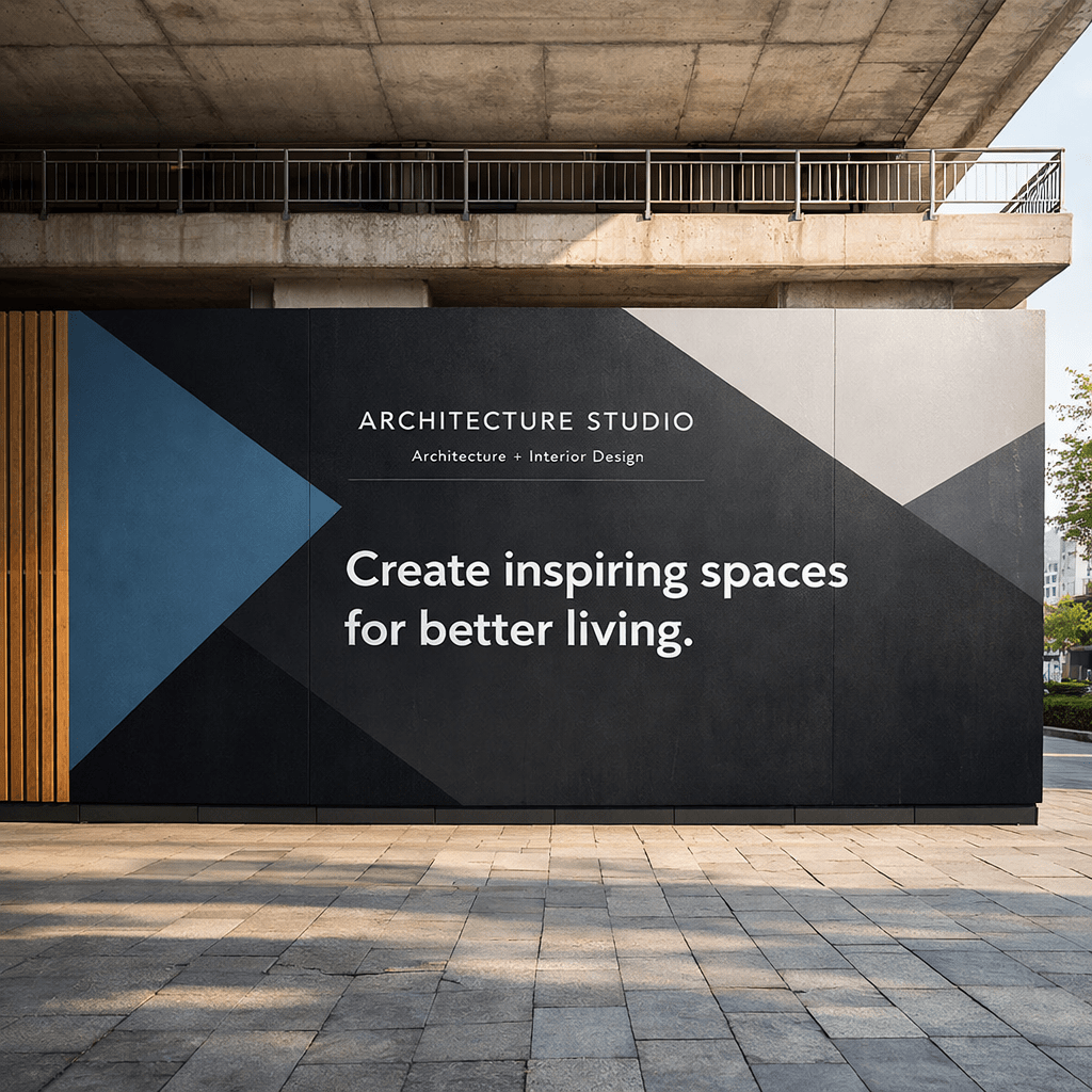 Architecture studio hoarding reading Create inspiring spaces for better living