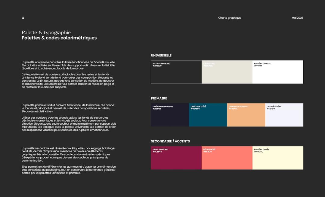 Brand guidelines: color palettes and values