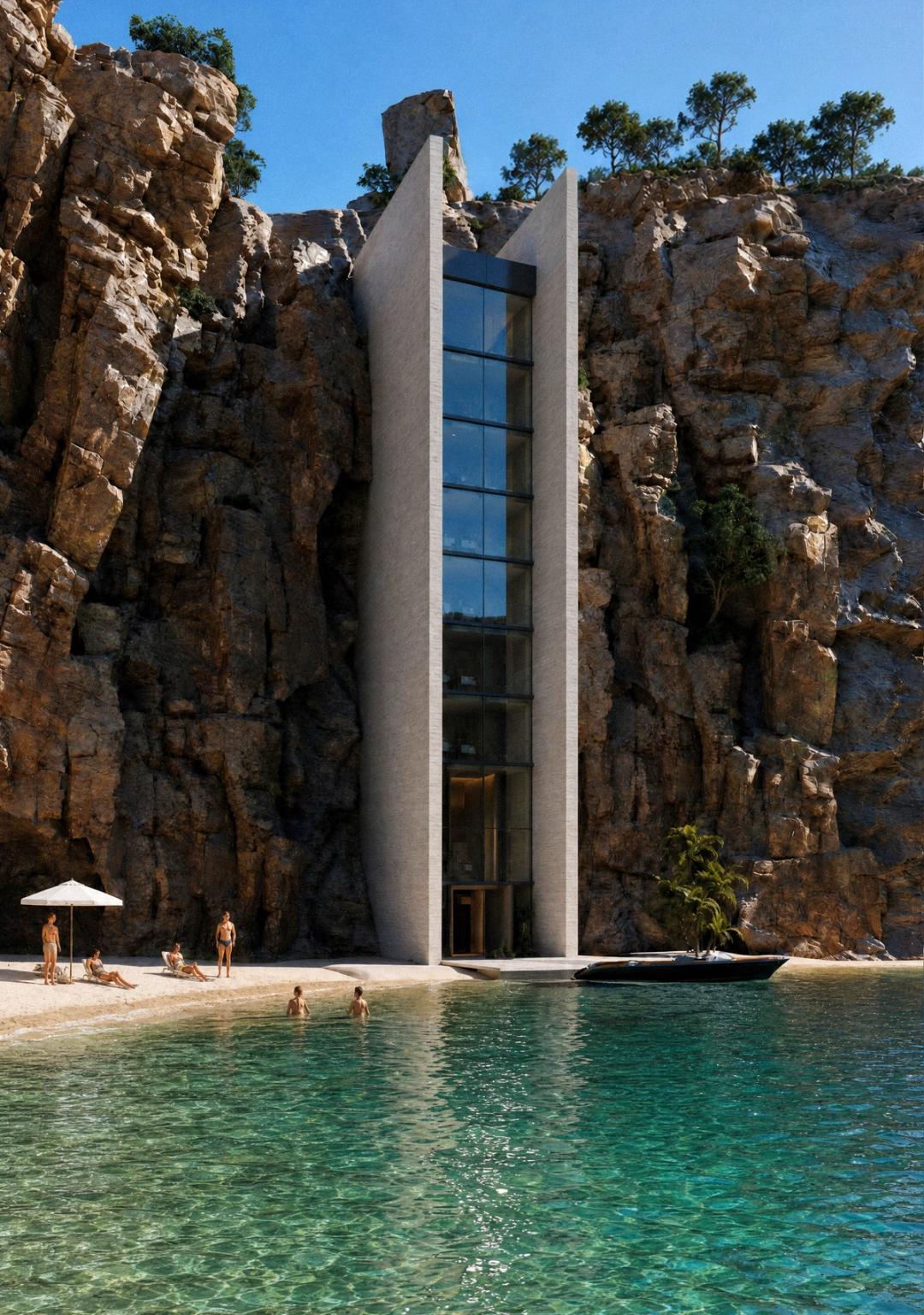 Architectural 3D rendering for Chora Mare, Architectural concept