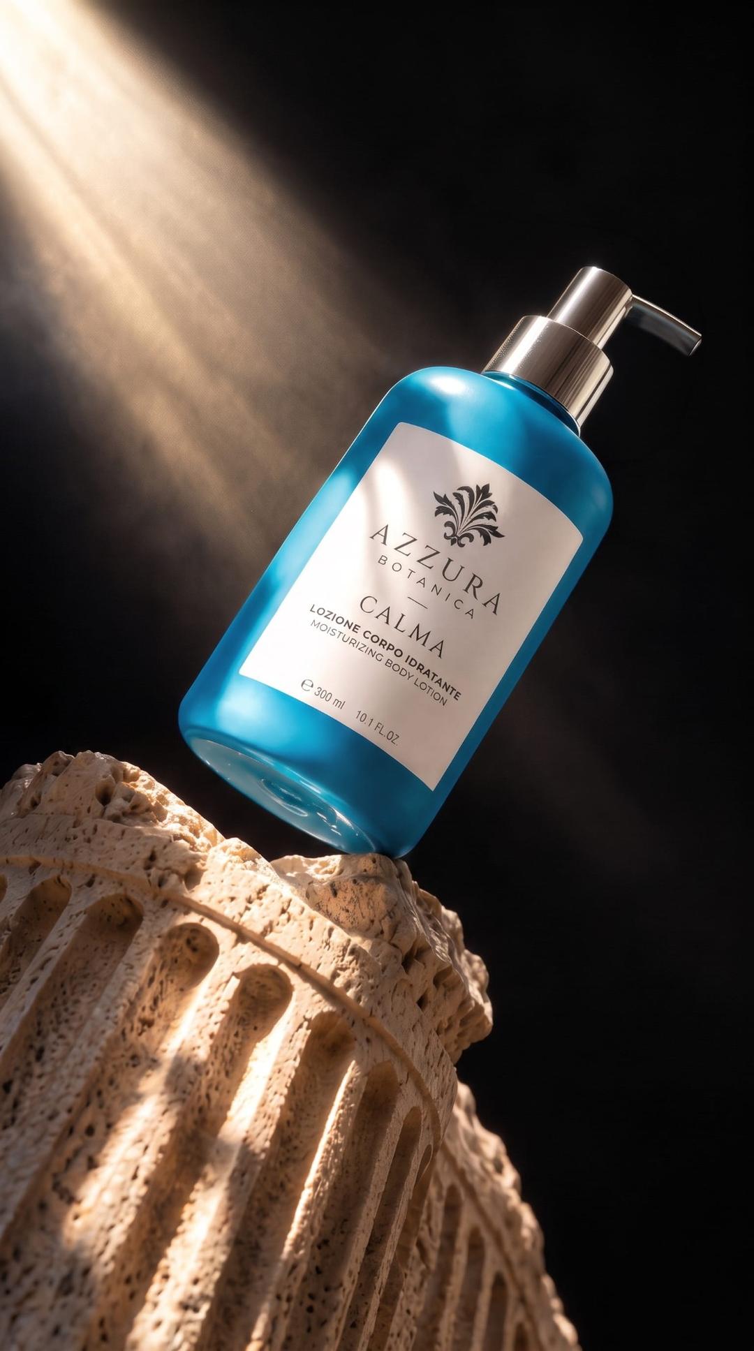 3D product visualization of Azzura Botanica Calma