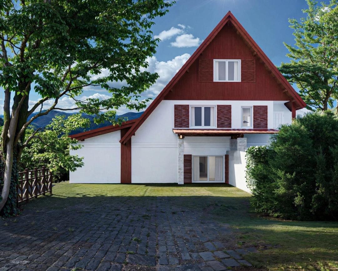 Architectural 3D rendering for Harmony Homes, Le Chalet Rouge
