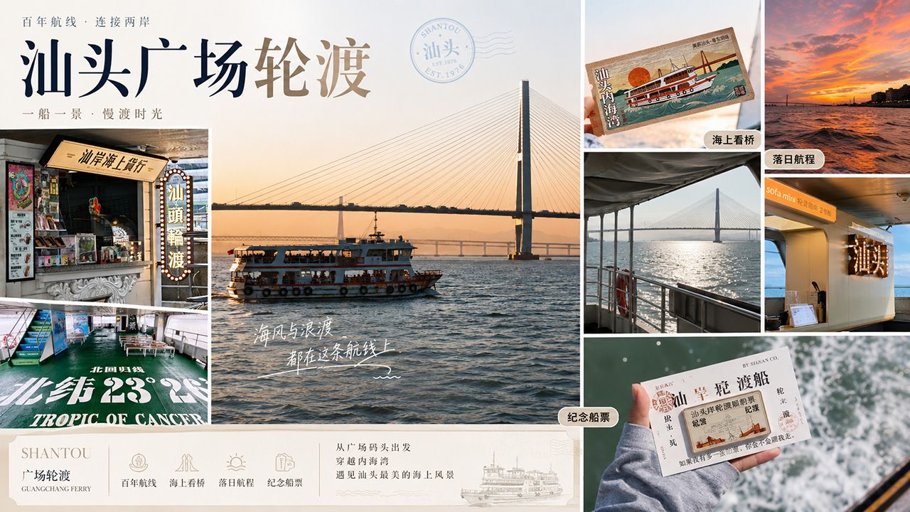 内海湾与广场轮渡