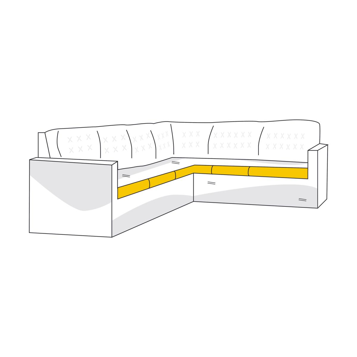 Model 1 Custom L Shape Sofa Cover with Snug Fit Guarantee Custom L Shape Sofa Covers