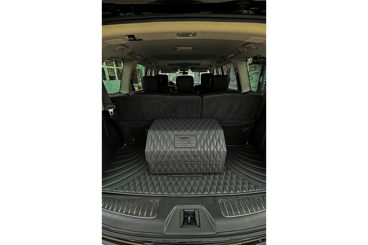 Custom Leather Trunk Organizer – Premium Cargo Storage Box