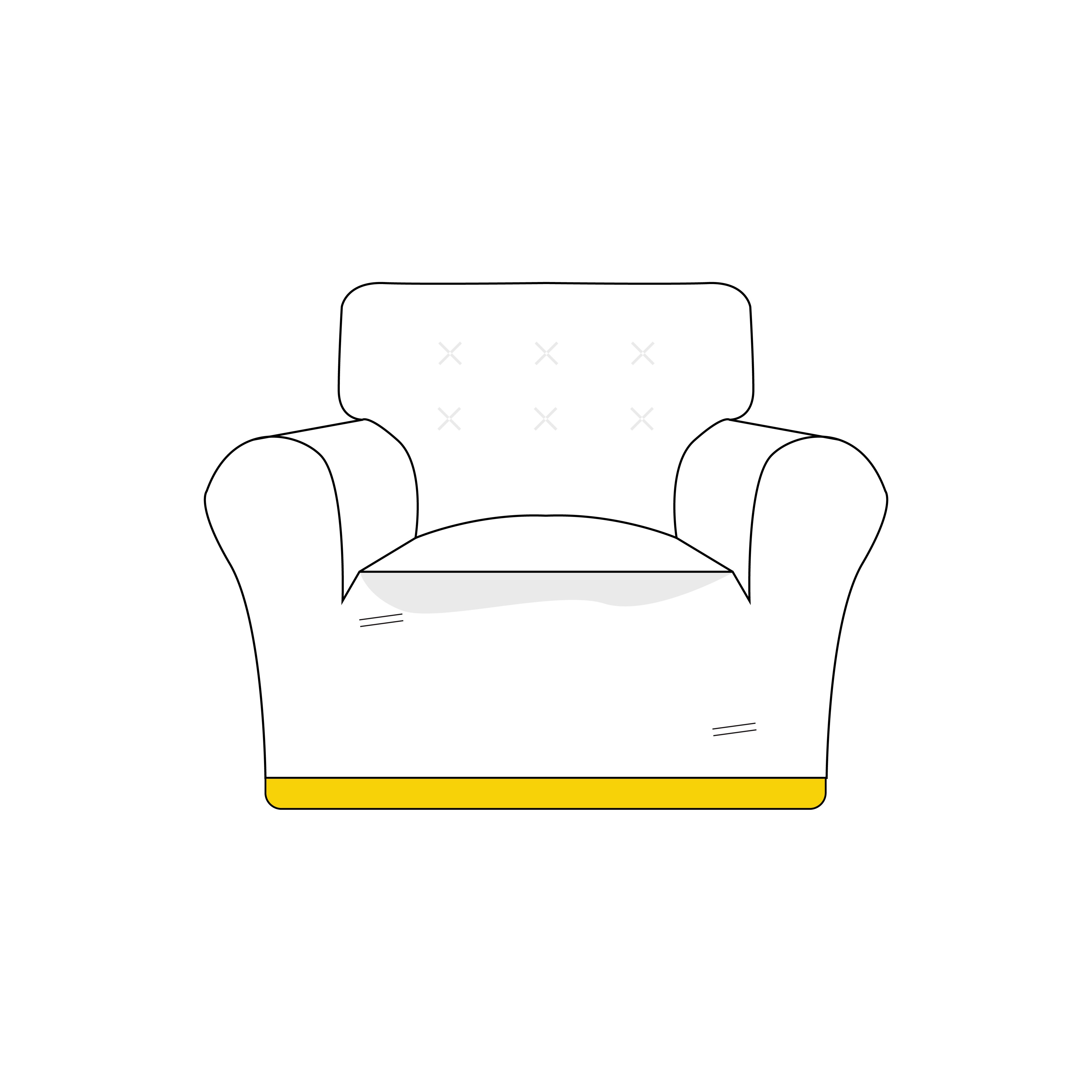 Custom Single Seater Sofa Slipcover