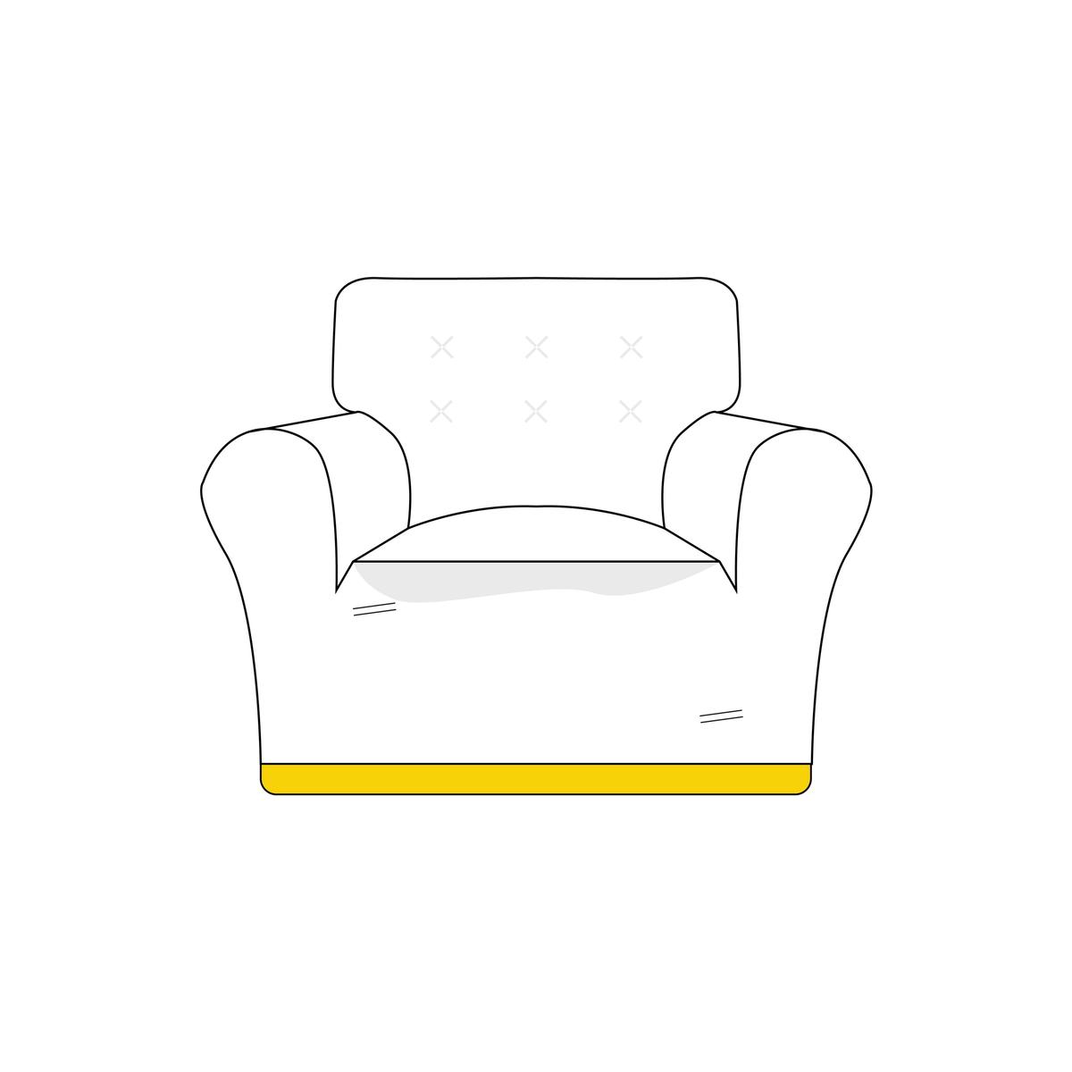 Custom Single Seater Sofa Slipcover