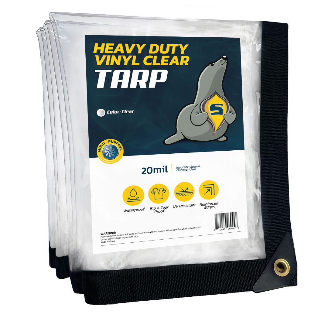 Tarp Cover 20 millimeter - color clear
