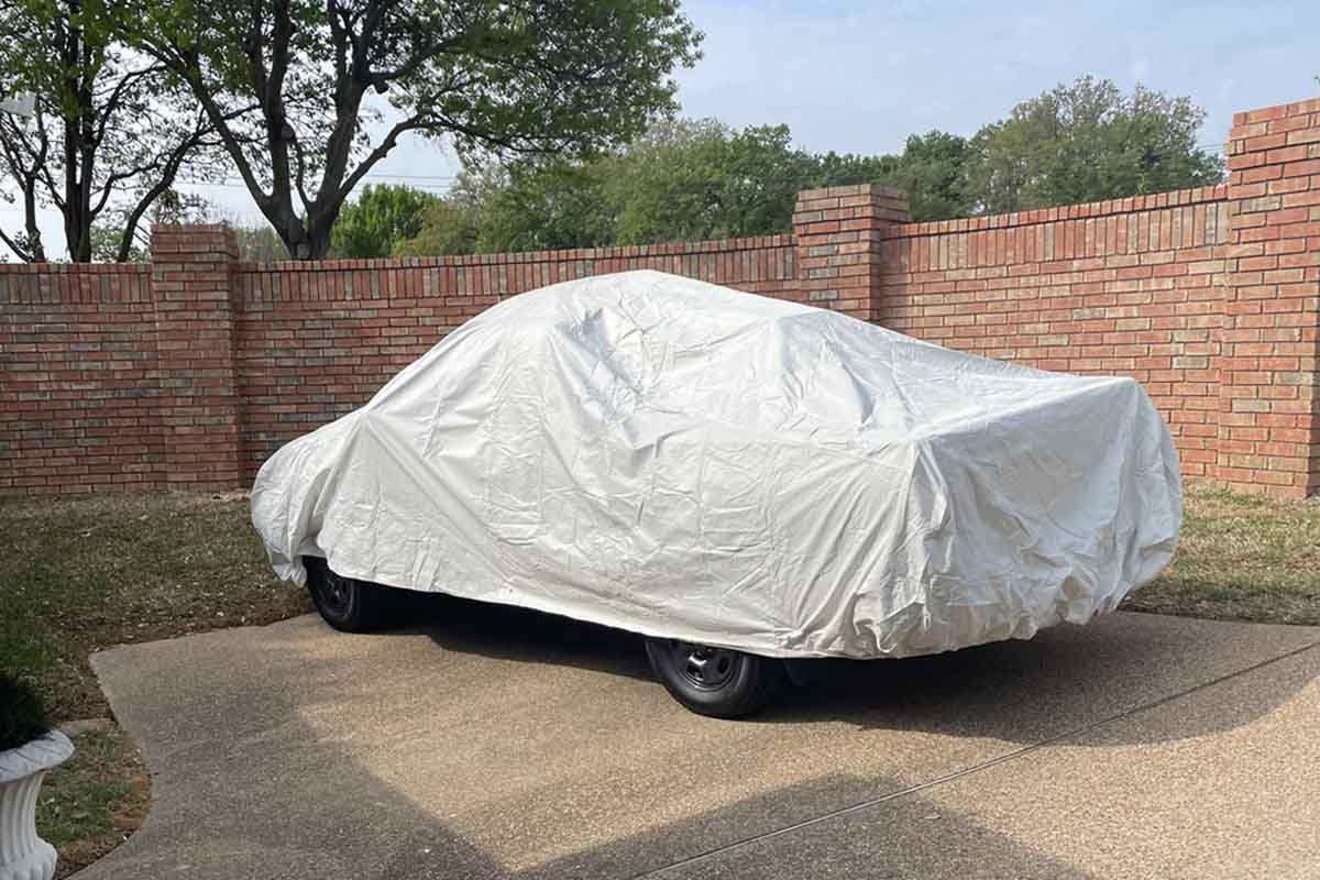 How to dry a car cover