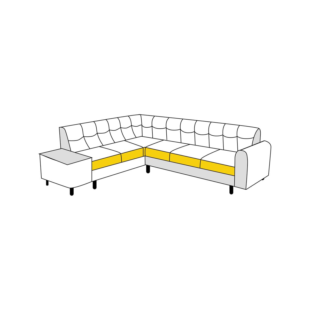 Model 7 Custom L-Shape Sofa Cover with Snug Fit Guarantee Custom L Shape Sofa Covers