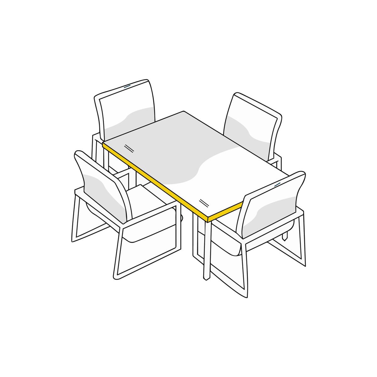 High-Quality Model 1 Custom Dining Table Cover for Superior Protection Custom Dining Table Cover