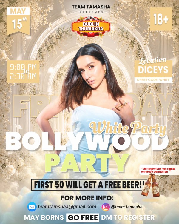 BOLLYWOOD PARTY POSTER