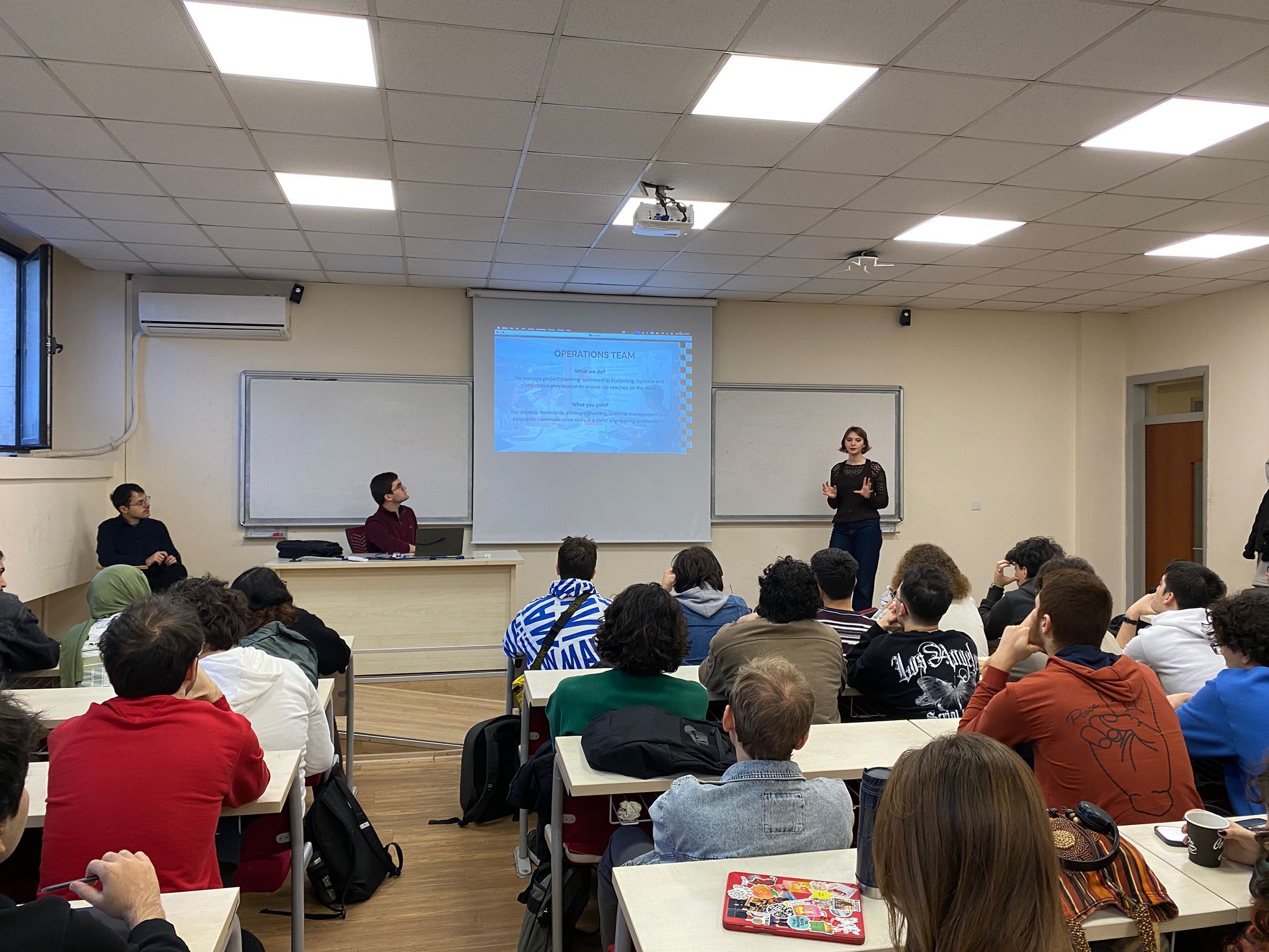 Our Presentation to Boğaziçi Mechanical Engineering Students