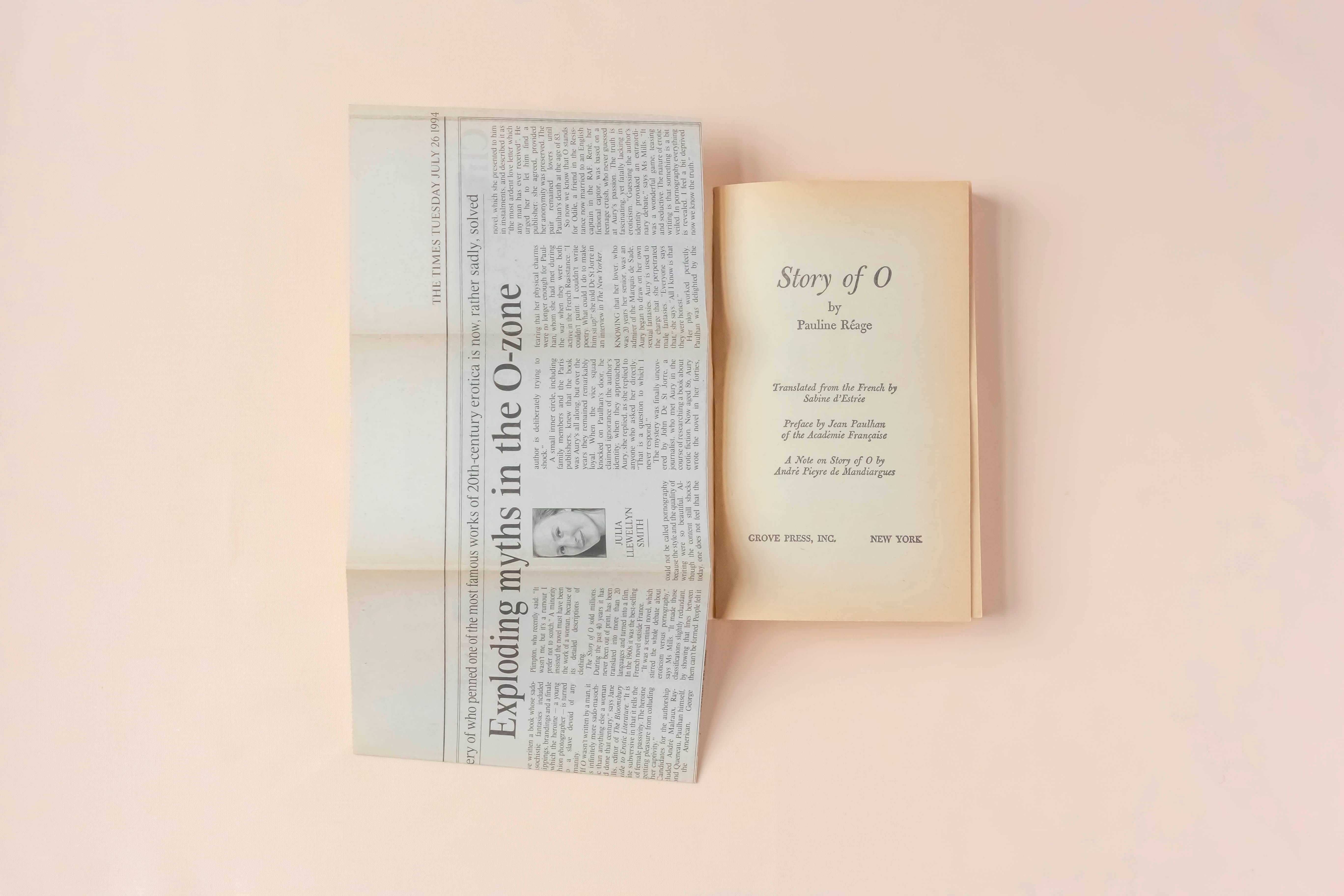 Archive newspaper article included