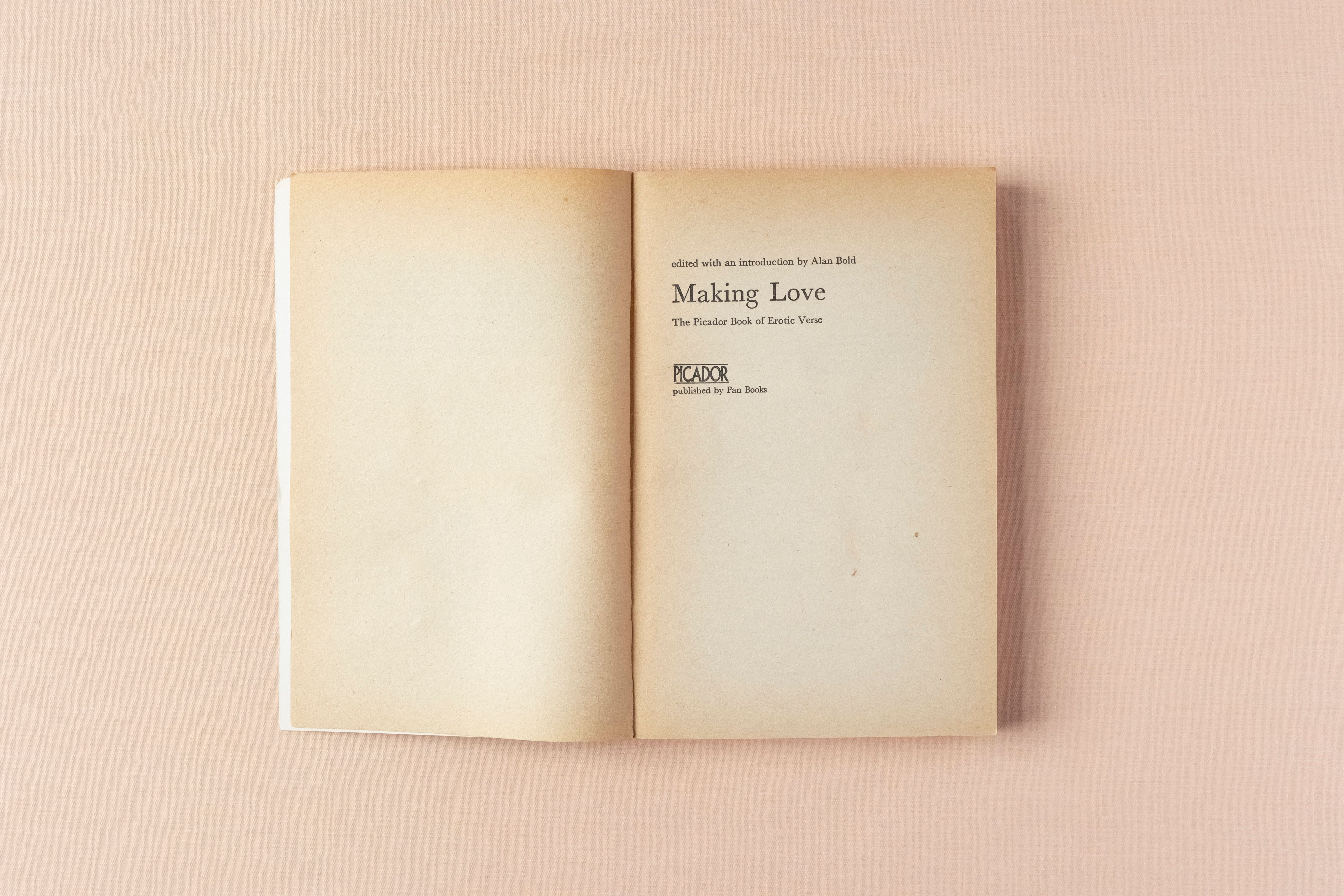 making love, imprint page