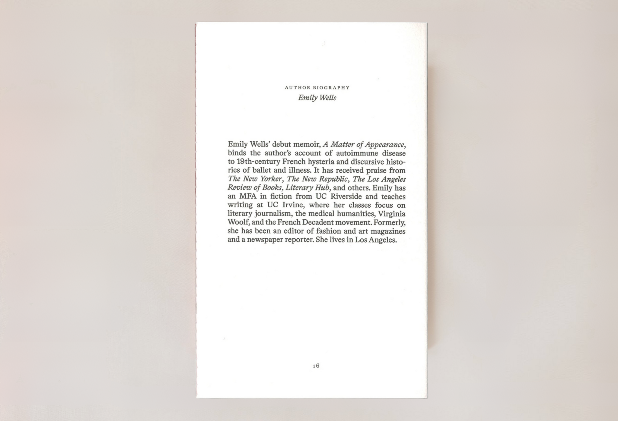 House of the Sleeping Beauty, back cover 