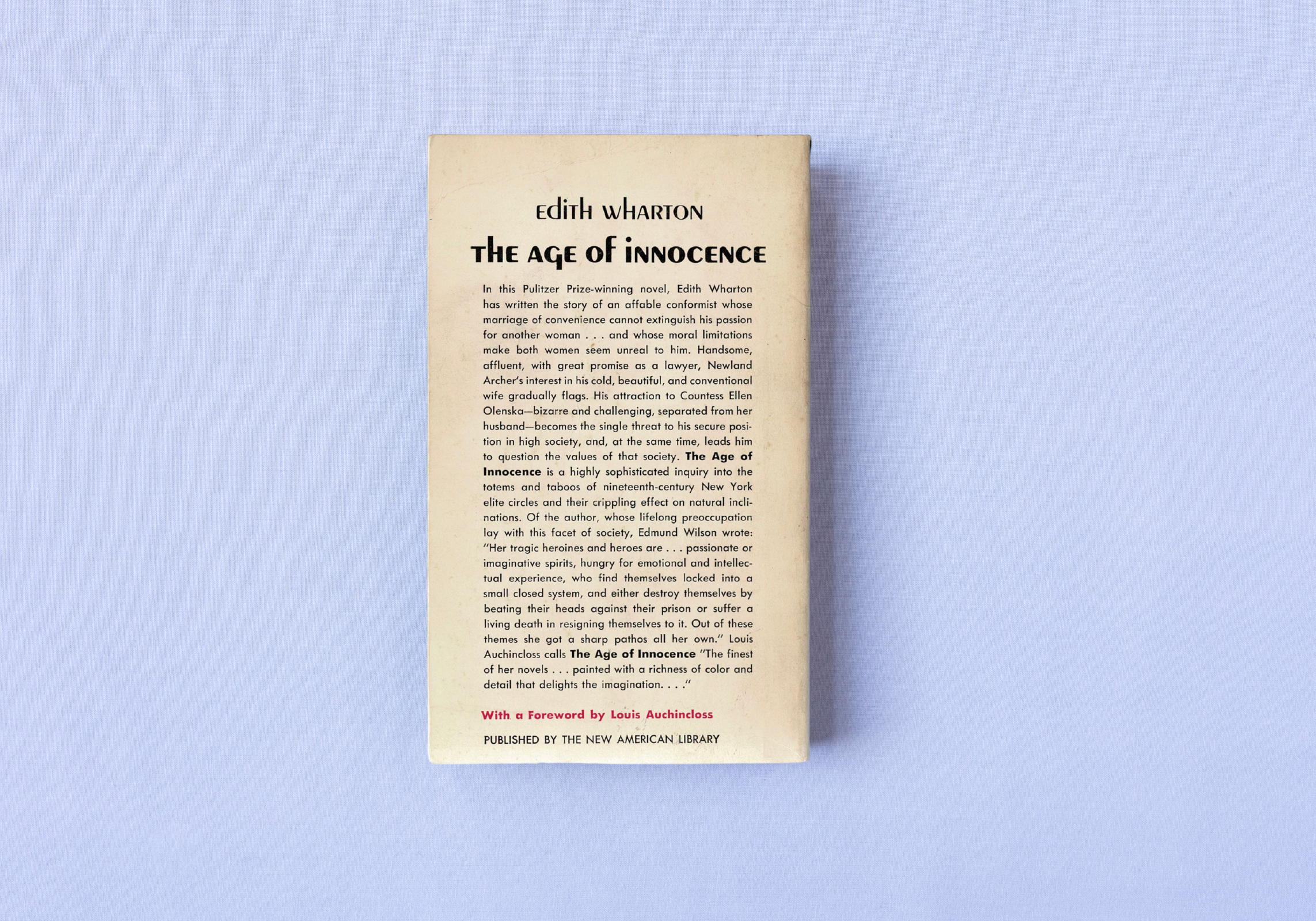 The Age of Innocent Back Cover