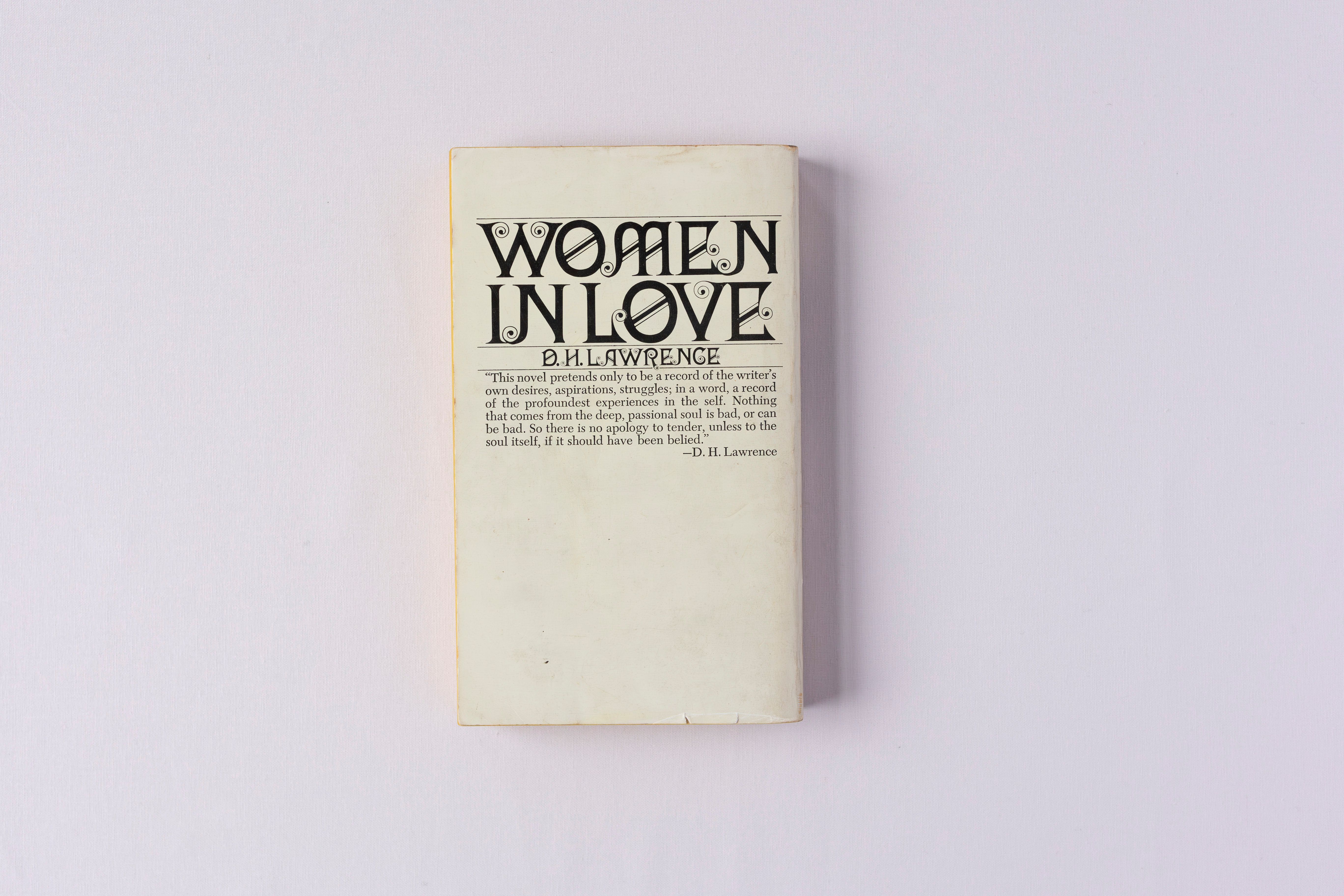 Women in Love, back page