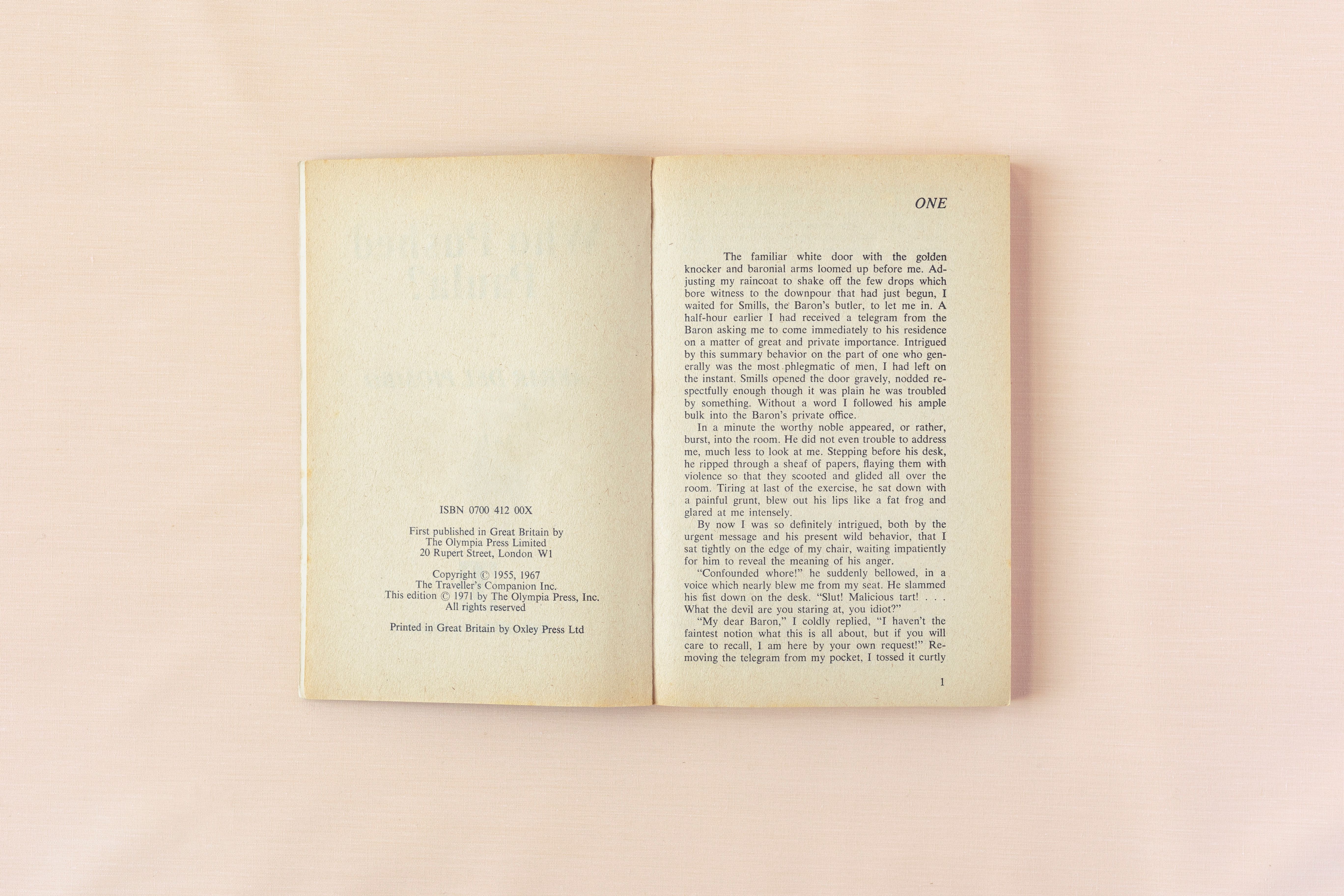 Who Pushed Paula, imprint page