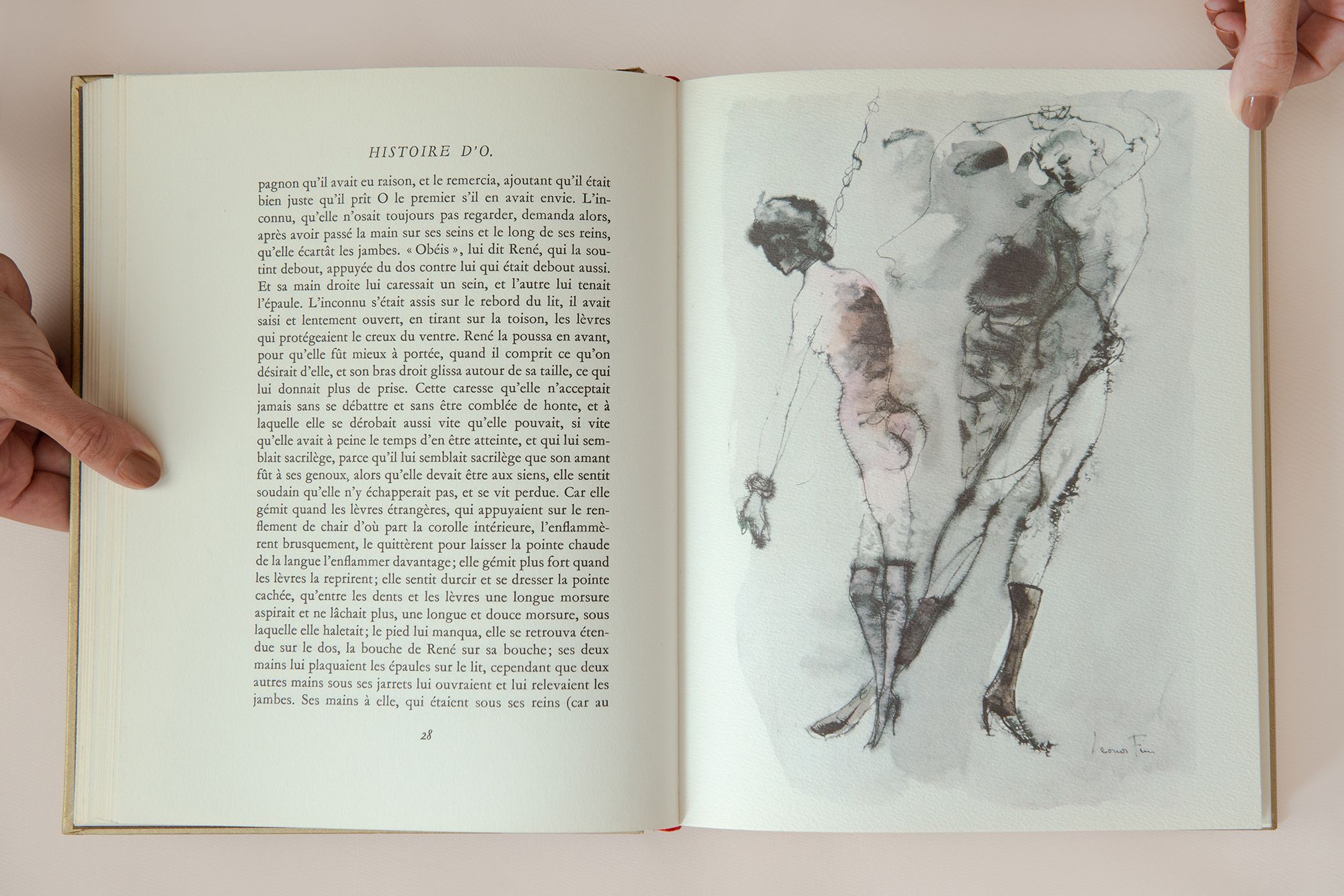 Histoire D'O, interior illustrated page