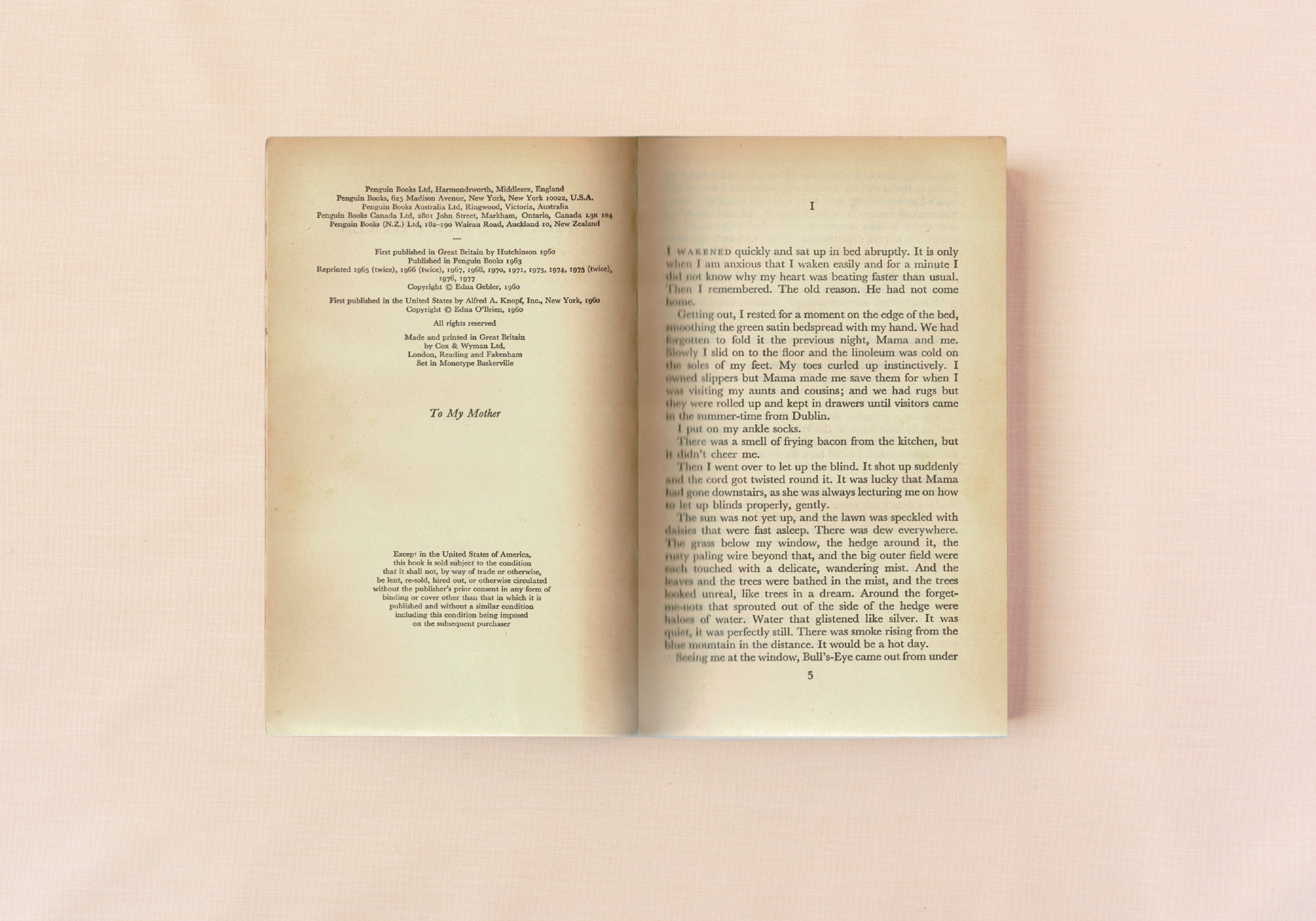 The Country Girls, imprint page
