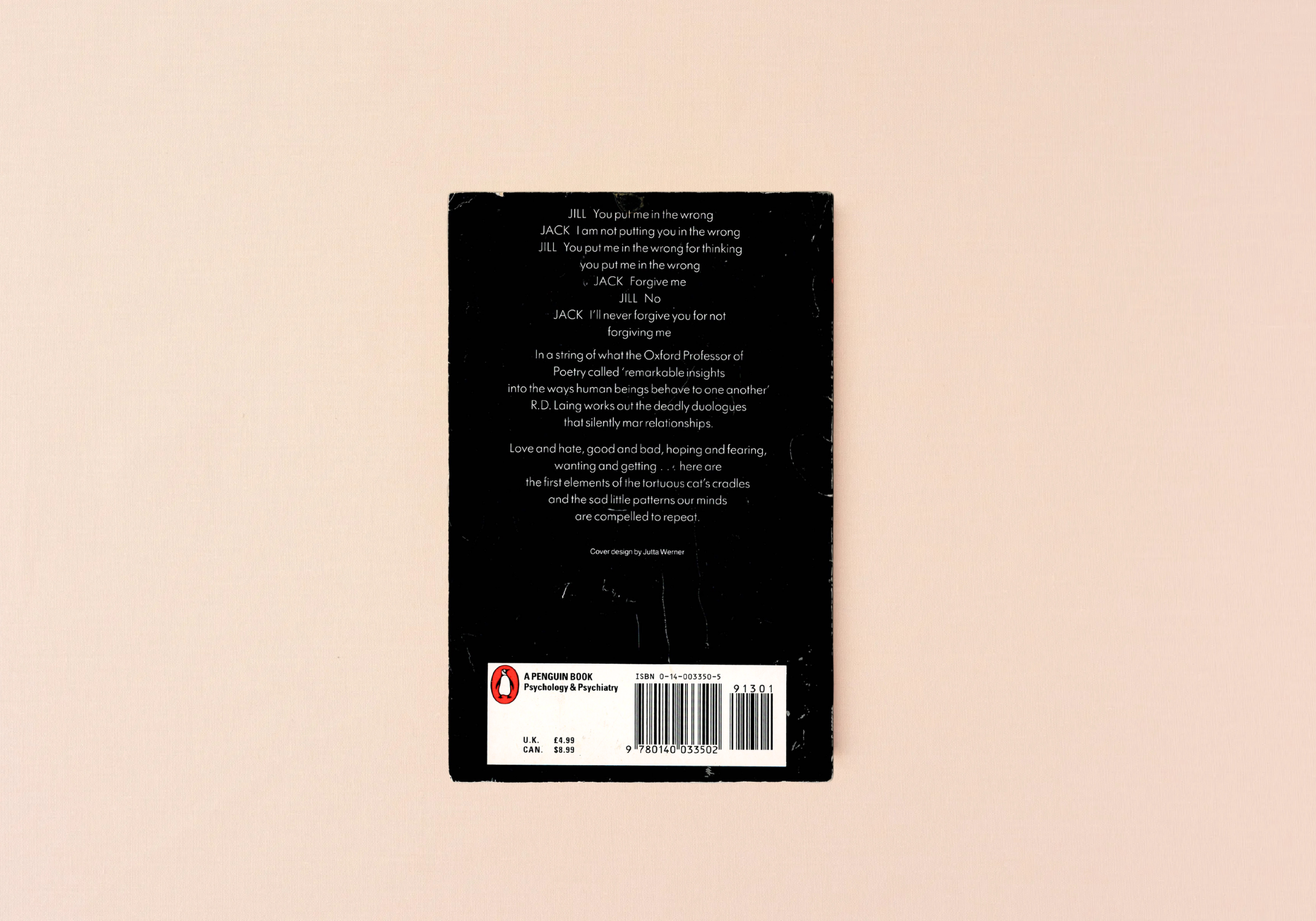 Knots by R.D. Laing, back cover, 1972 edition